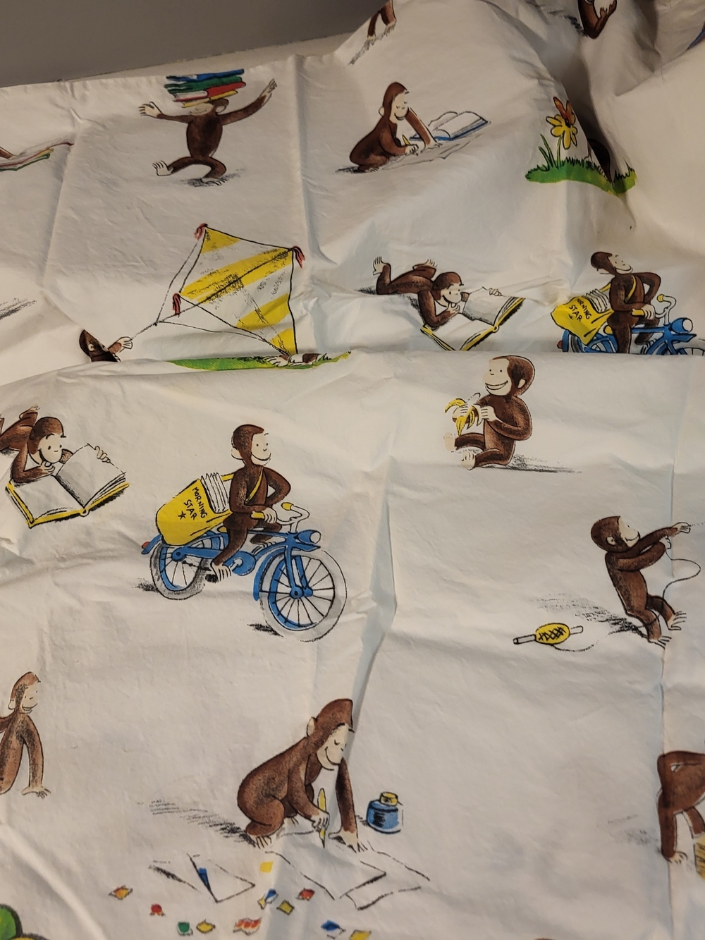 Vintage Curious George Pillow Cases